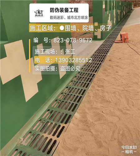 静海 例如在抖音上有“迷彩墙，外围墙面挡 - 星空数码迷彩漆施工队